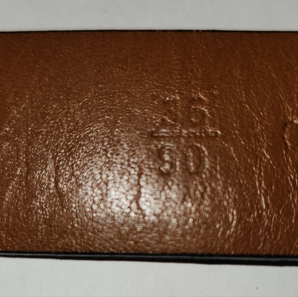 Men's Black Leather Belt - Size 36" - Picture 6 of 6